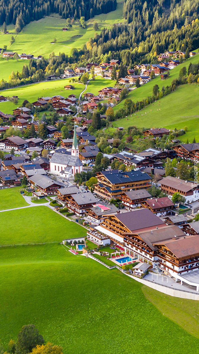 Widok na miasteczko Alpbach