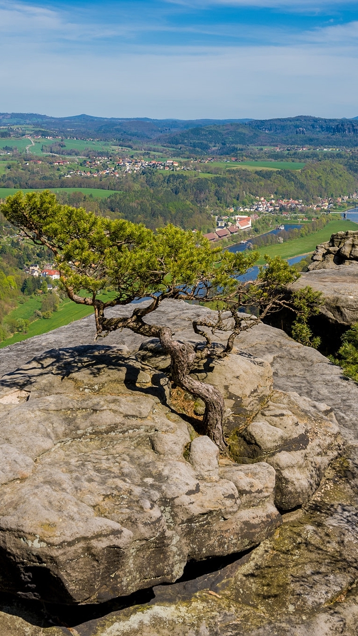 Widok z góry Lilienstein