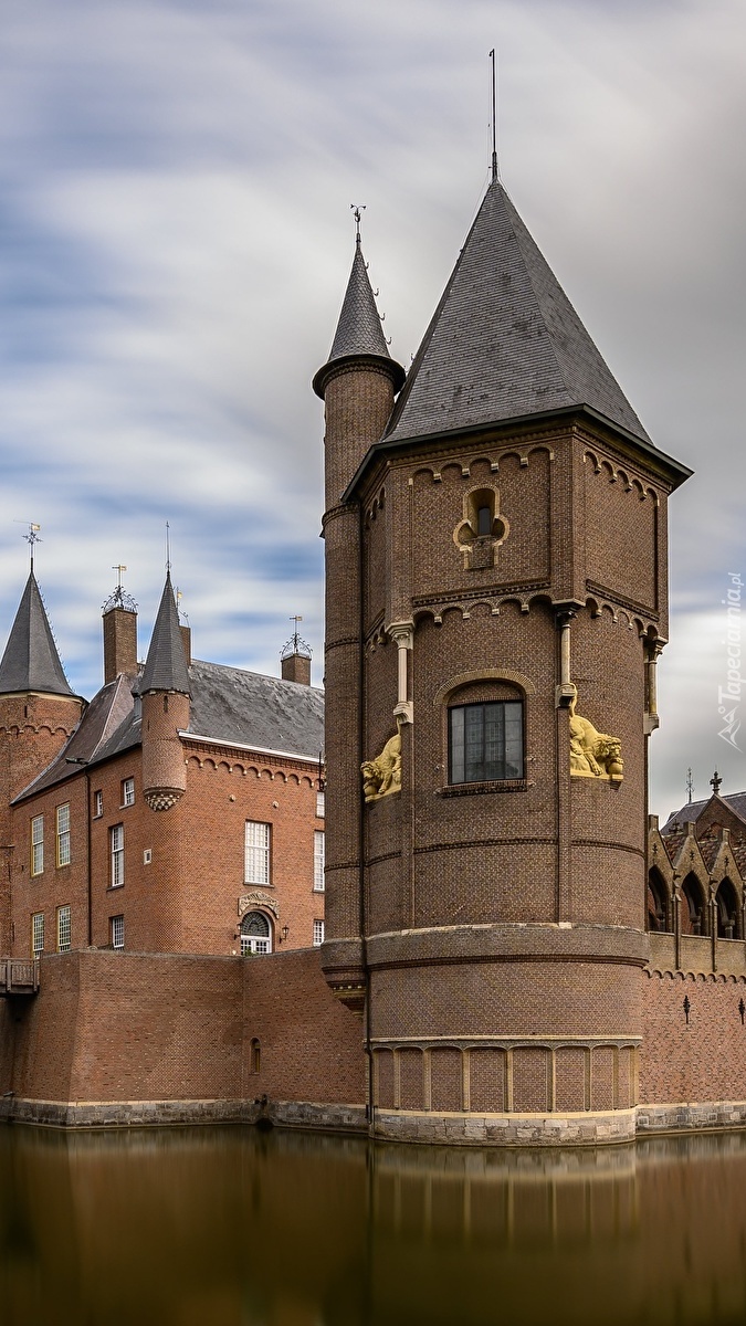 Wieża na zamku Heeswijk w Holandii