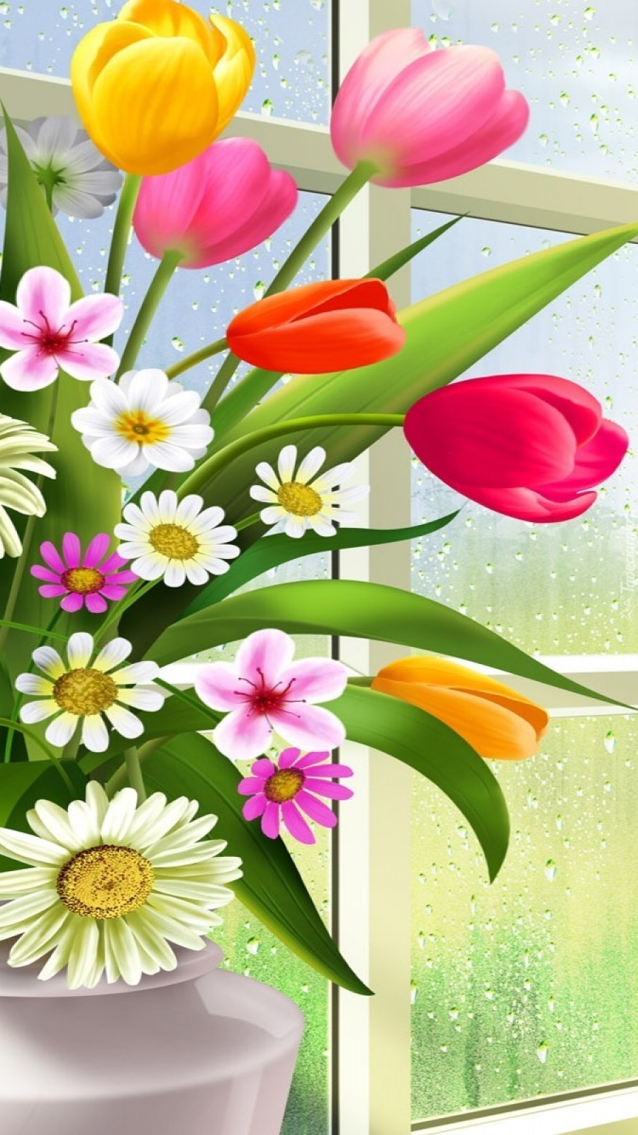 Wiosenny bukiecik Kwiatów