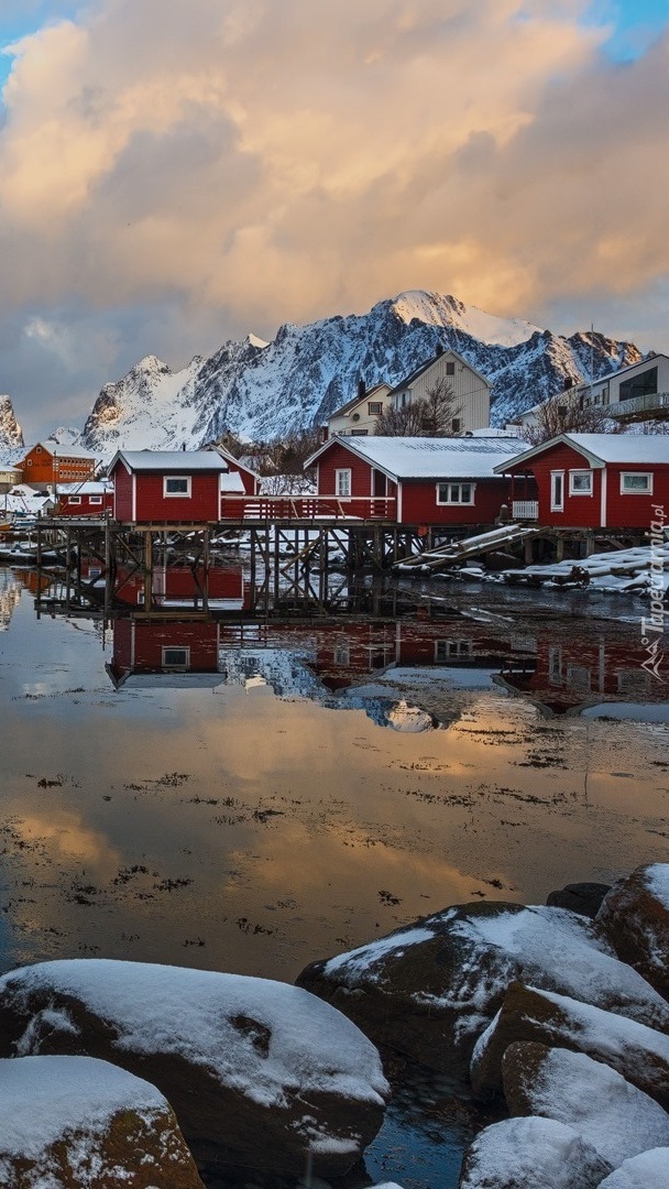 Wioska Reine w Norwegii