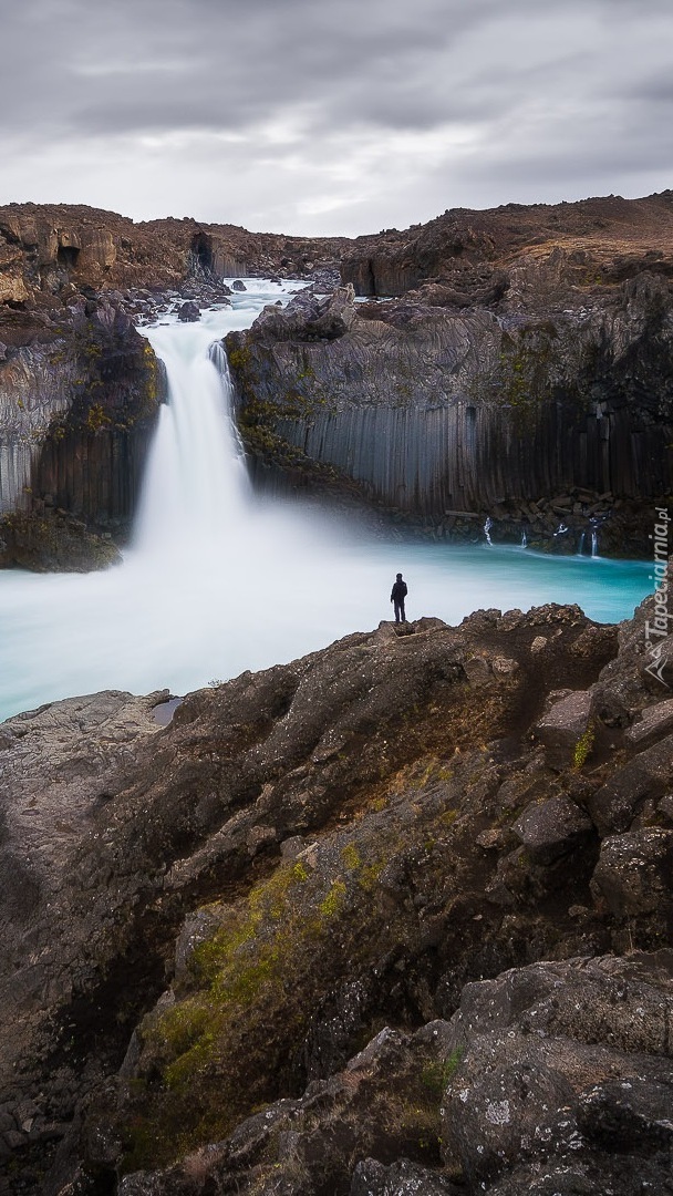 Wodospad Aldeyjarfoss w Islandii