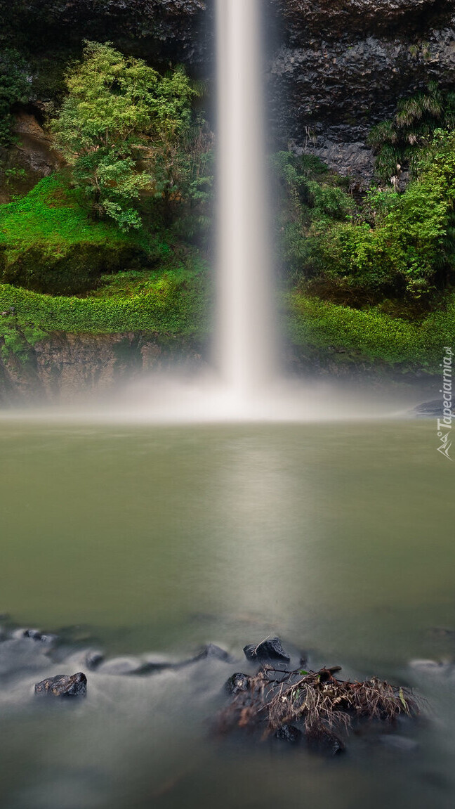 Wodospad Bridal Veil Falls w Nowej Zelandii