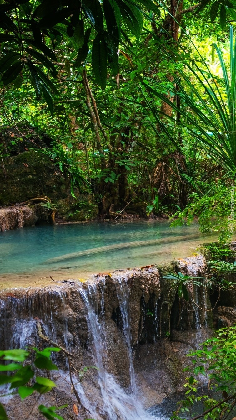 Wodospad Erawan Waterfall