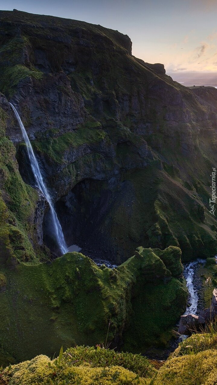 Wodospad Haifoss w Islandii