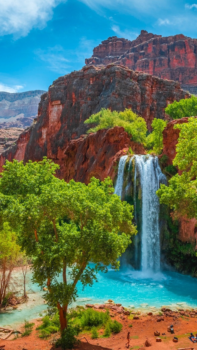 Wodospad Havasu Falls w Arizonie