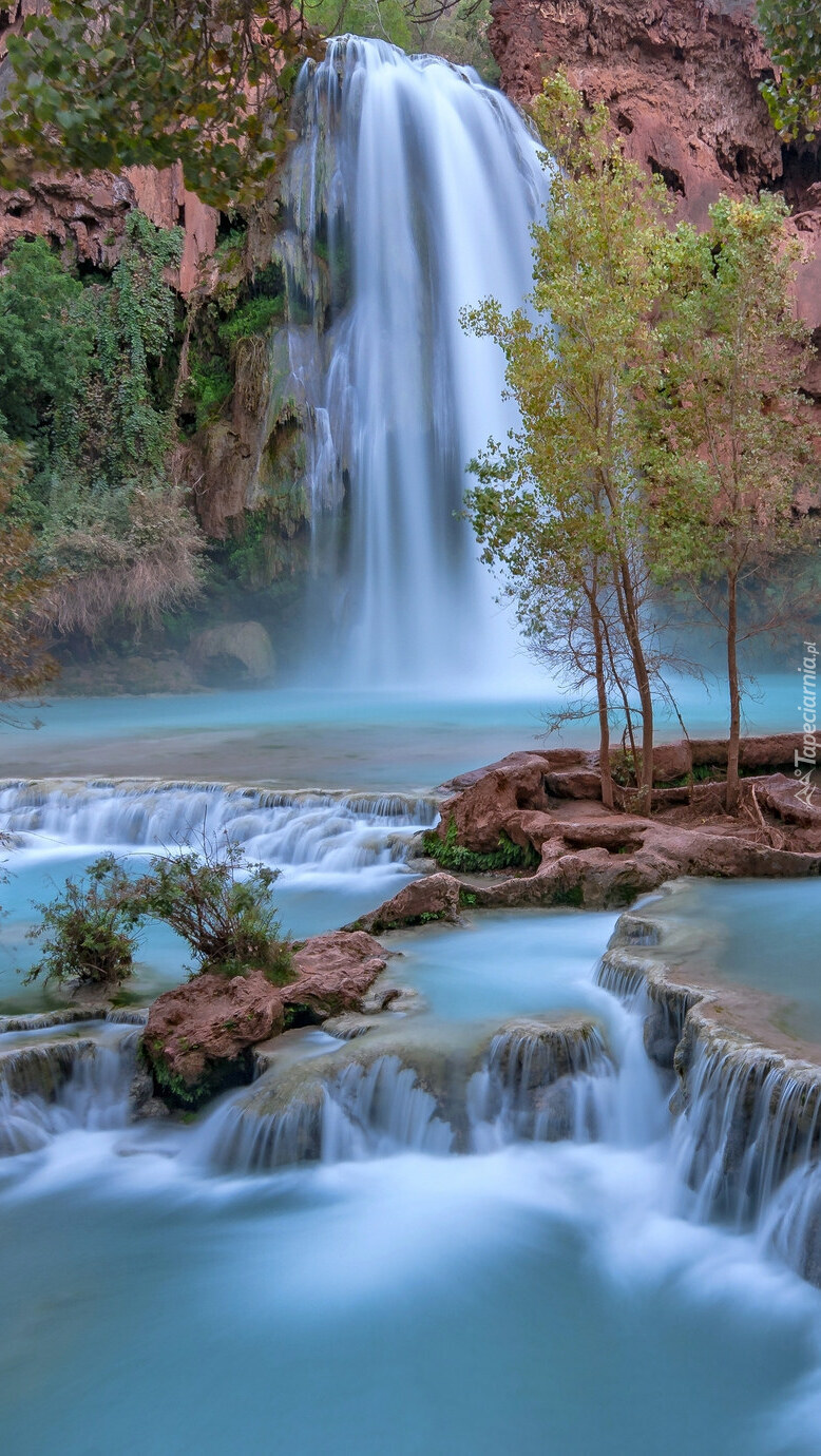 Wodospad Havasu Falls w Arizonie