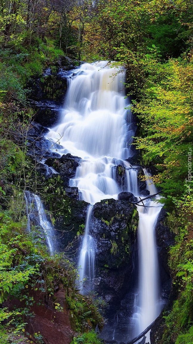 Wodospad Little Fawn Waterfall w Szkocji