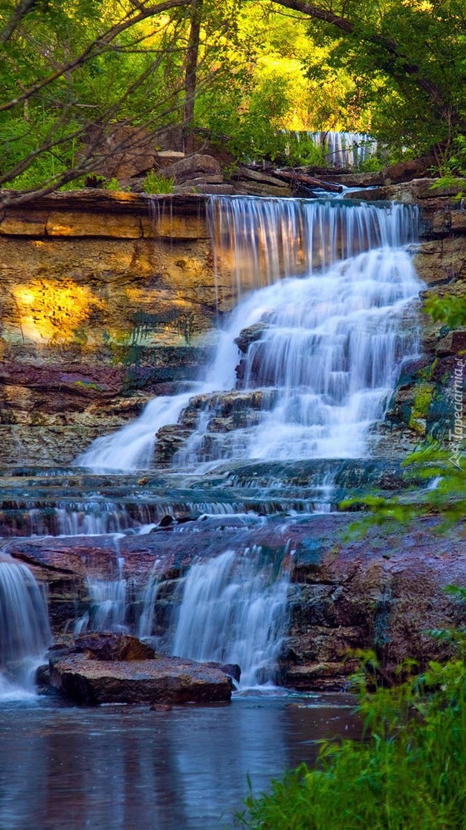 Wodospad Prather Creek Falls w Stanach Zjednoczonych