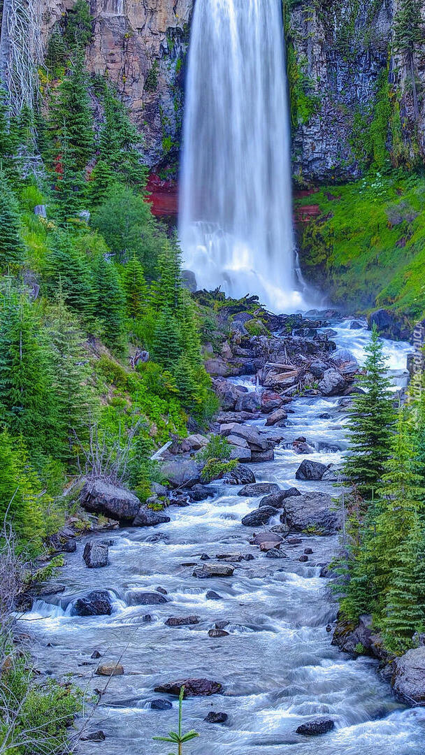 Wodospad Tumalo Falls