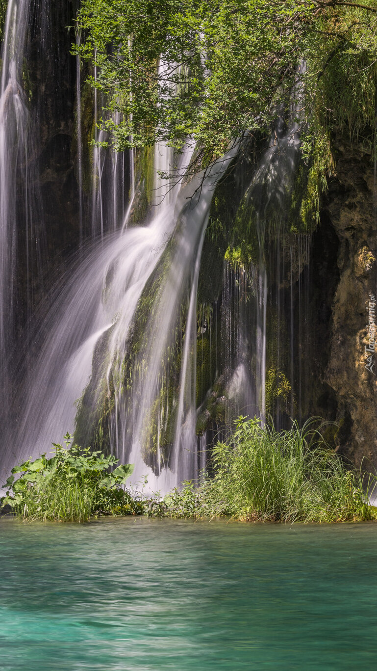 Wodospad w Parku Narodowym Jezior Plitwickich