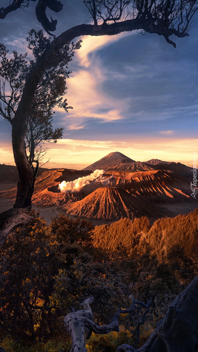 Wulkany na wyspie Jawa