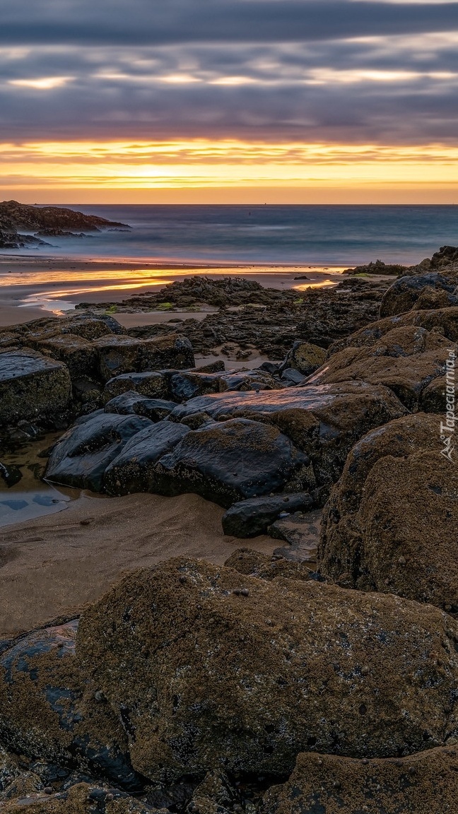 Wybrzeże Plage de La Garde w Bretanii