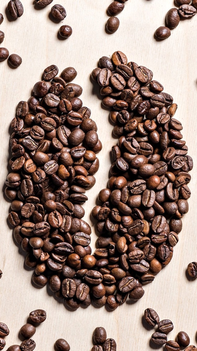 Wzór z ziaren kawy