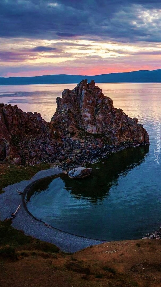 Zachód słońca nad Bajkałem