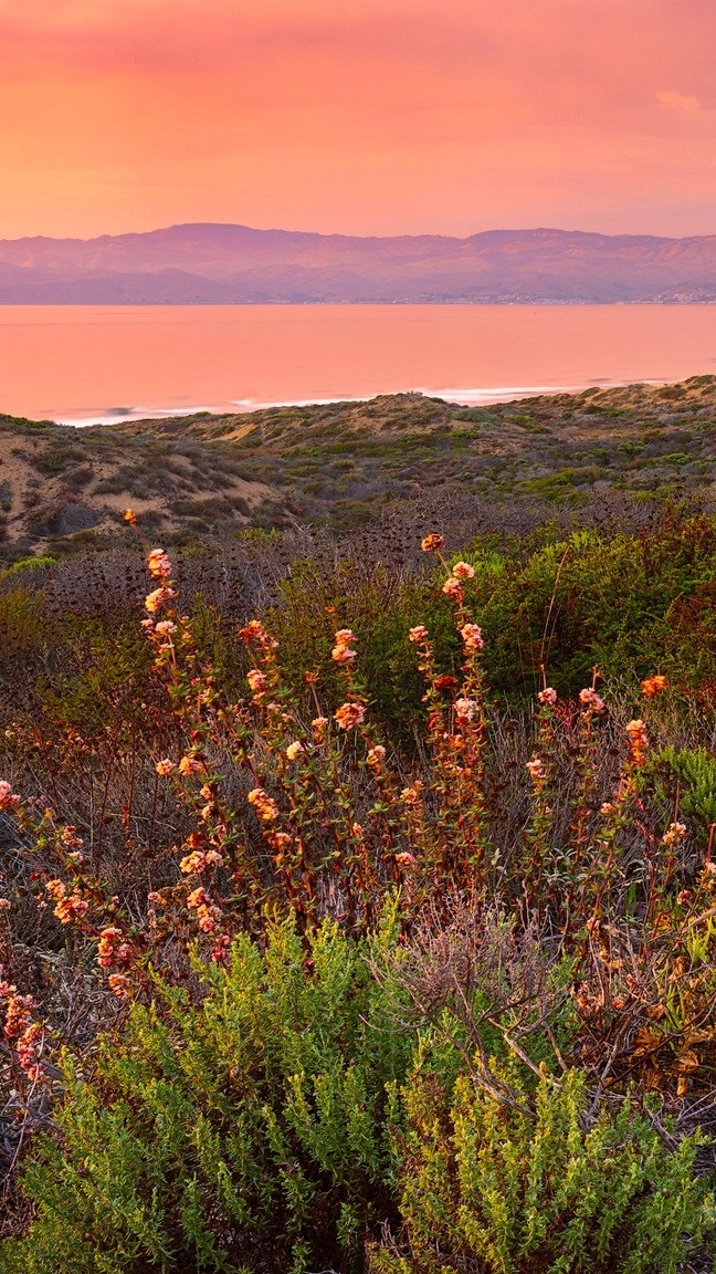 Zachód słońca nad Parkiem Stanowym Montana de Oro