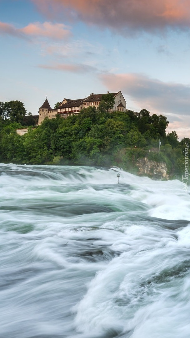 Zamek Laufen nad wodospadem Rheinfall