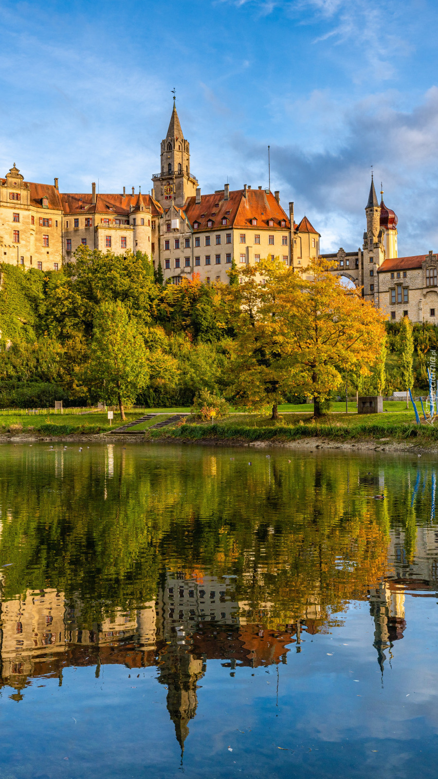 Zamek Sigmaringen nad Dunajem