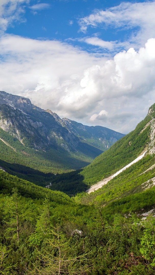 Zielona górska dolina