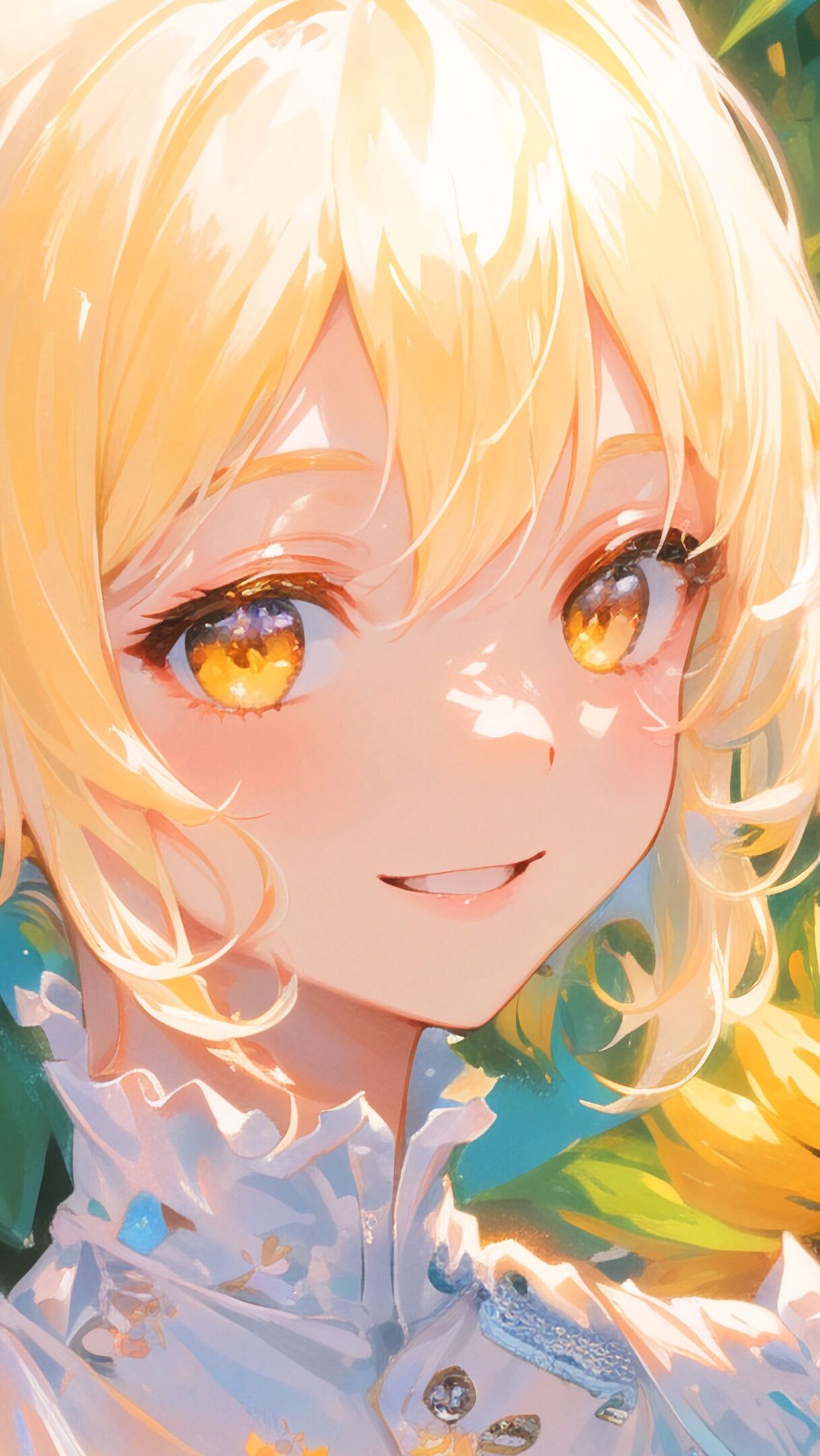 Żółtooka dziewczyna w anime