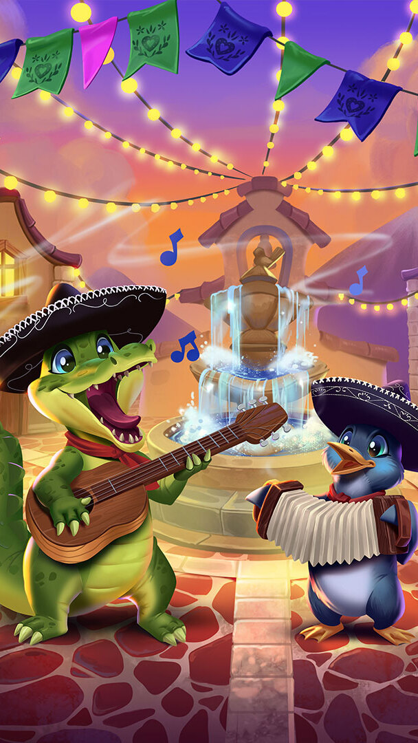 Zwierzaki śpiewające na ulicy z gry Farmerama