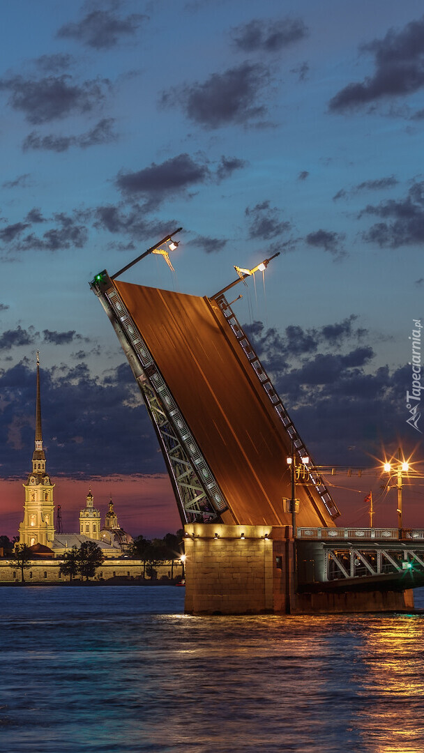 Zwodzony Most Pałacowy w Petersburgu
