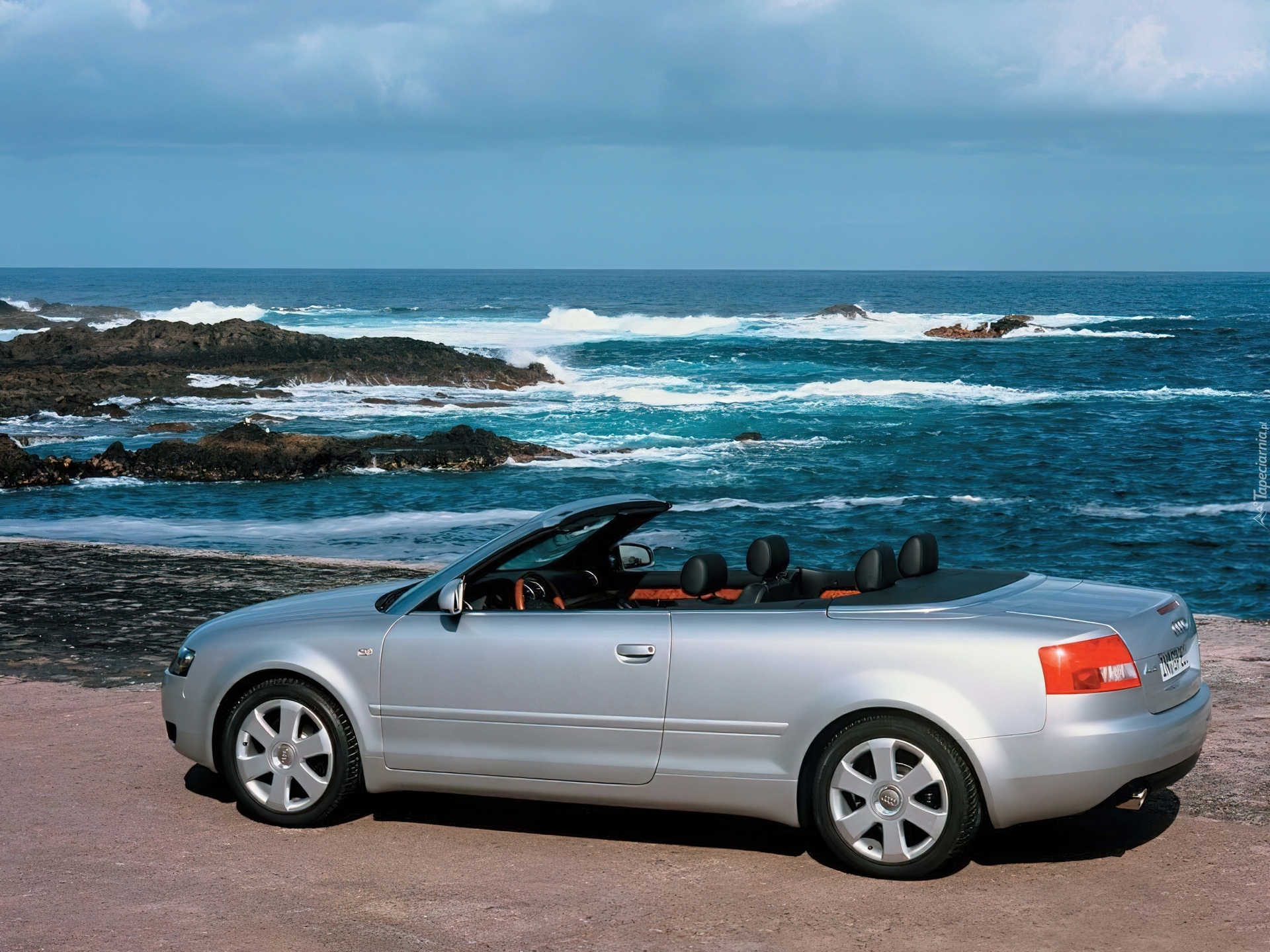 Srebrne, Audi A4, Cabrio