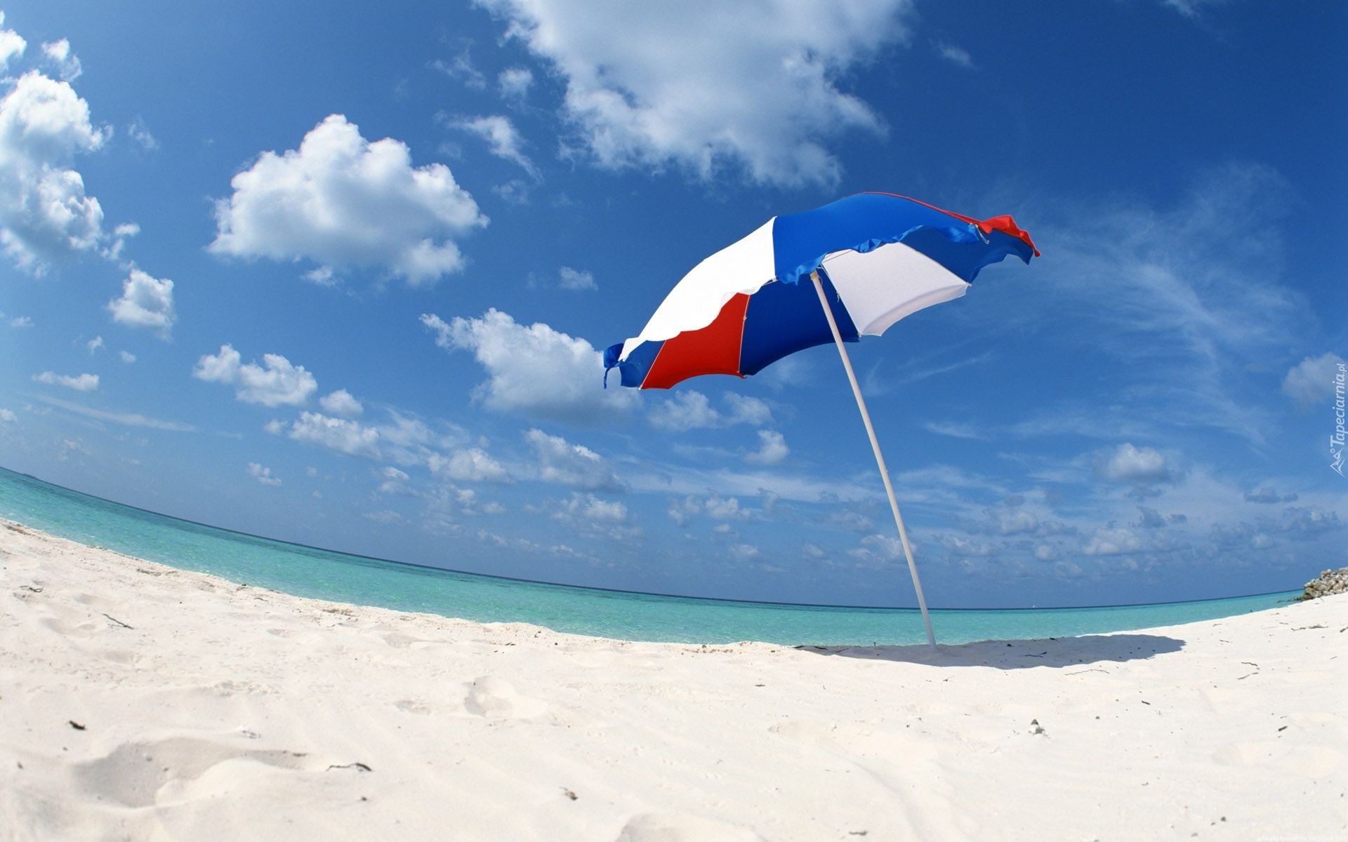 Plaża, Morze, Parasol