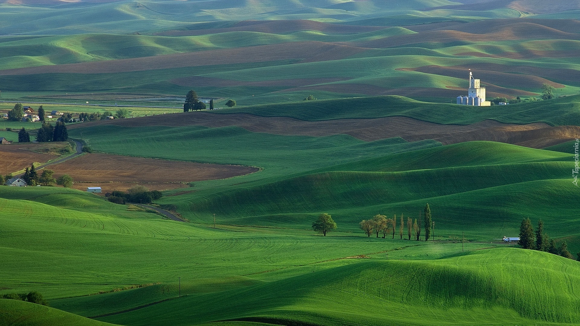 Zielone, Wzgórza, Budynki