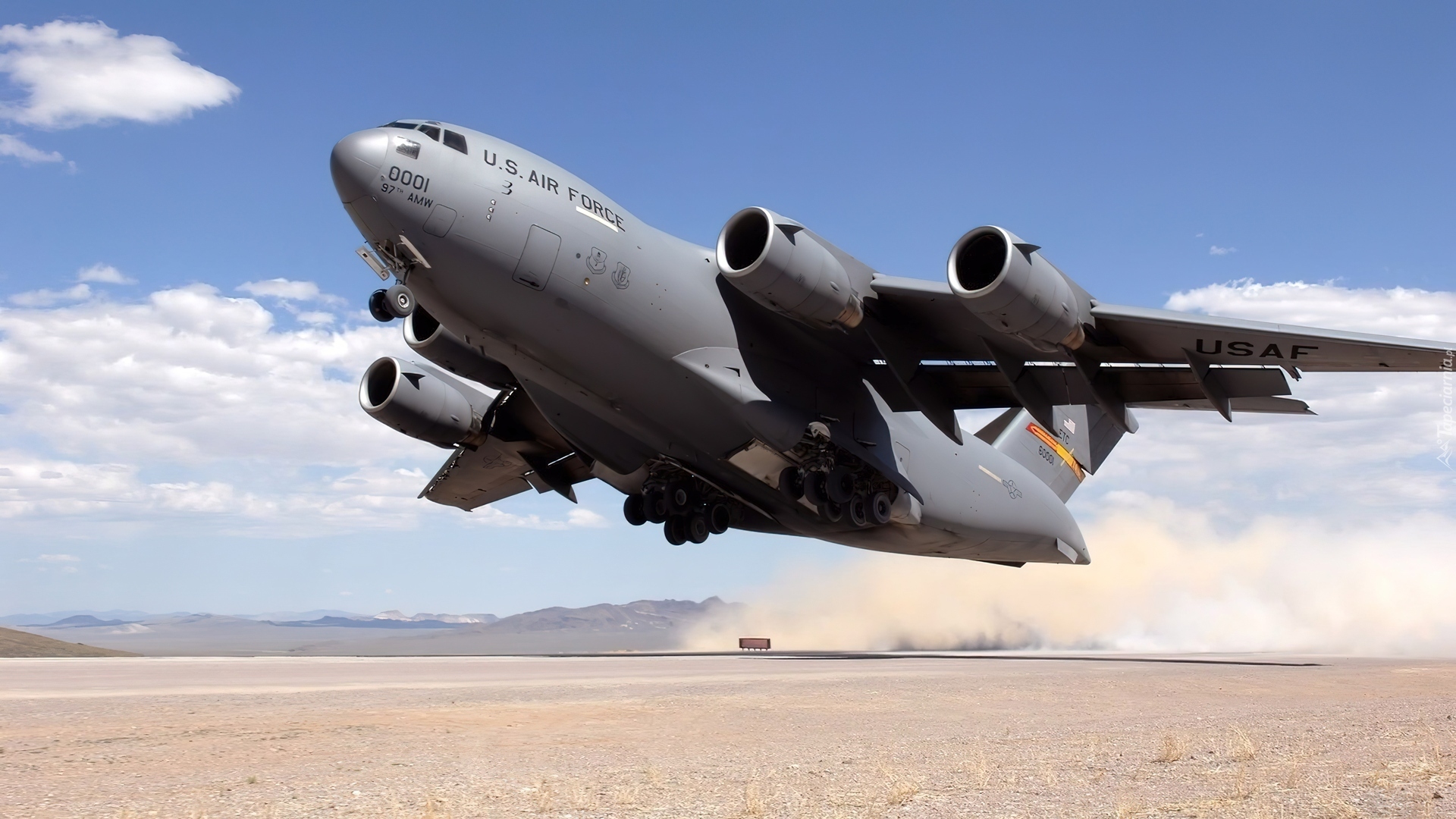 Samolot, Transportowy, Start, Boeing C-17 Globemaster III