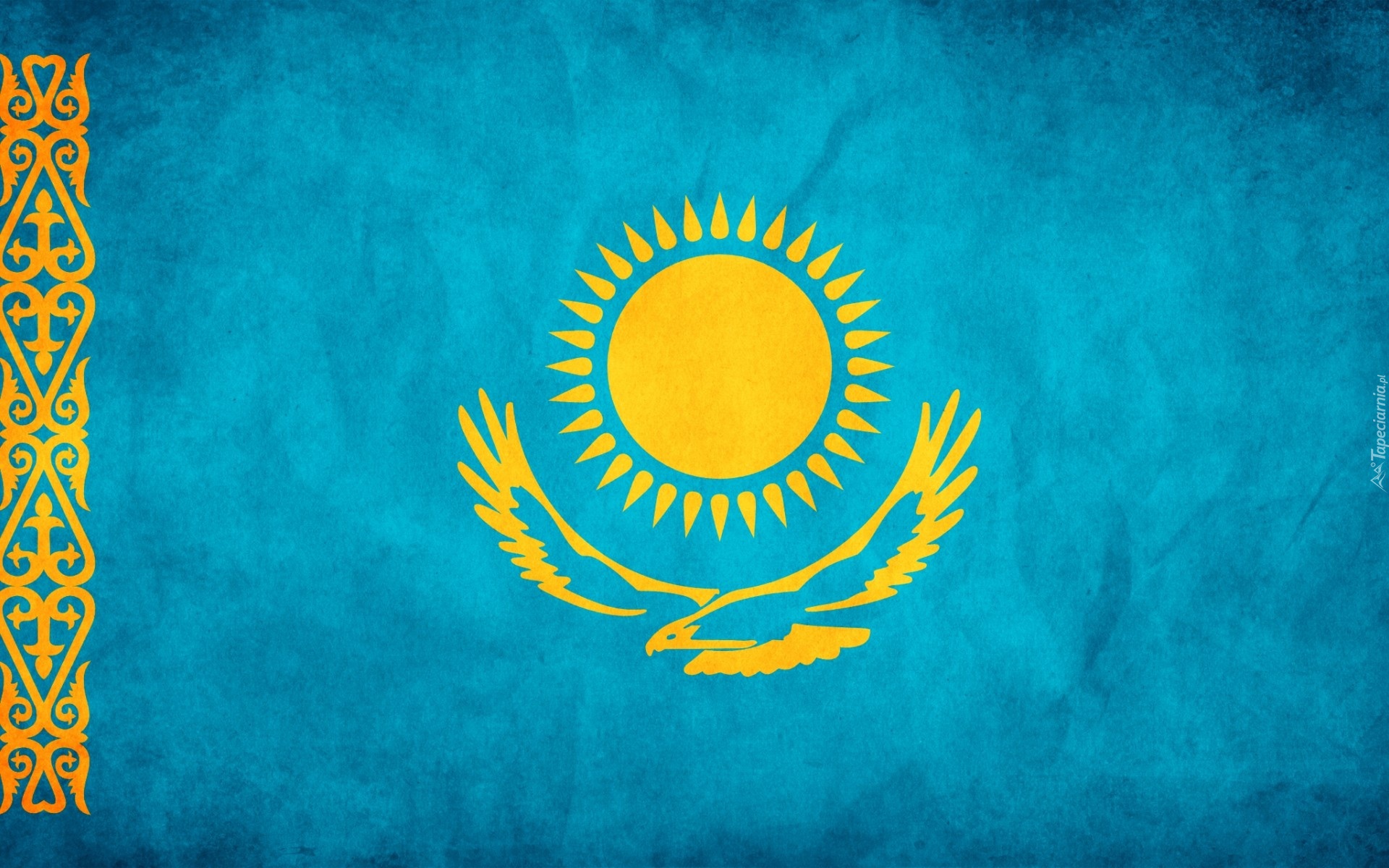 Flaga, Państwa, Kazachstan