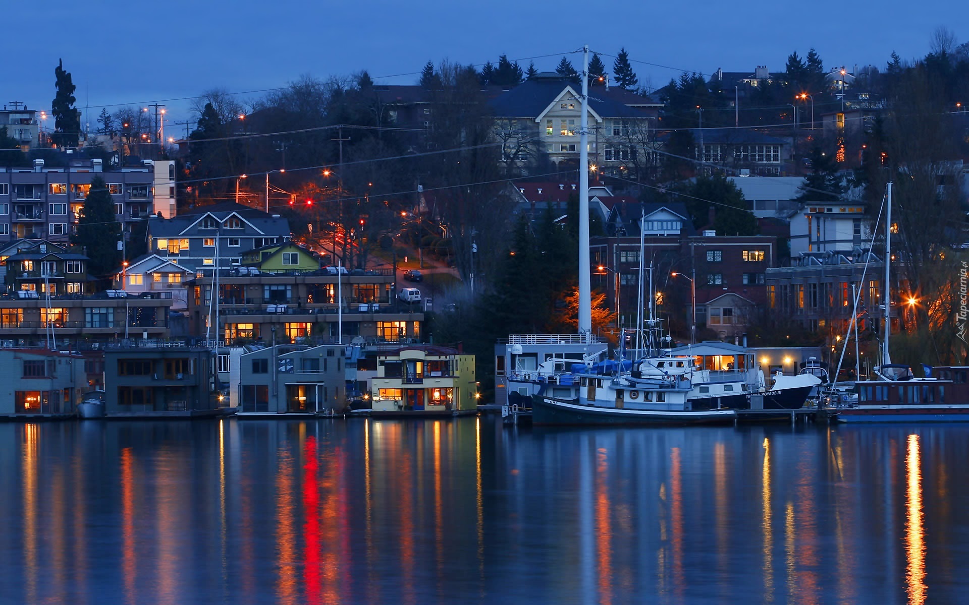 Jacht, Woda, Miasteczko, Port