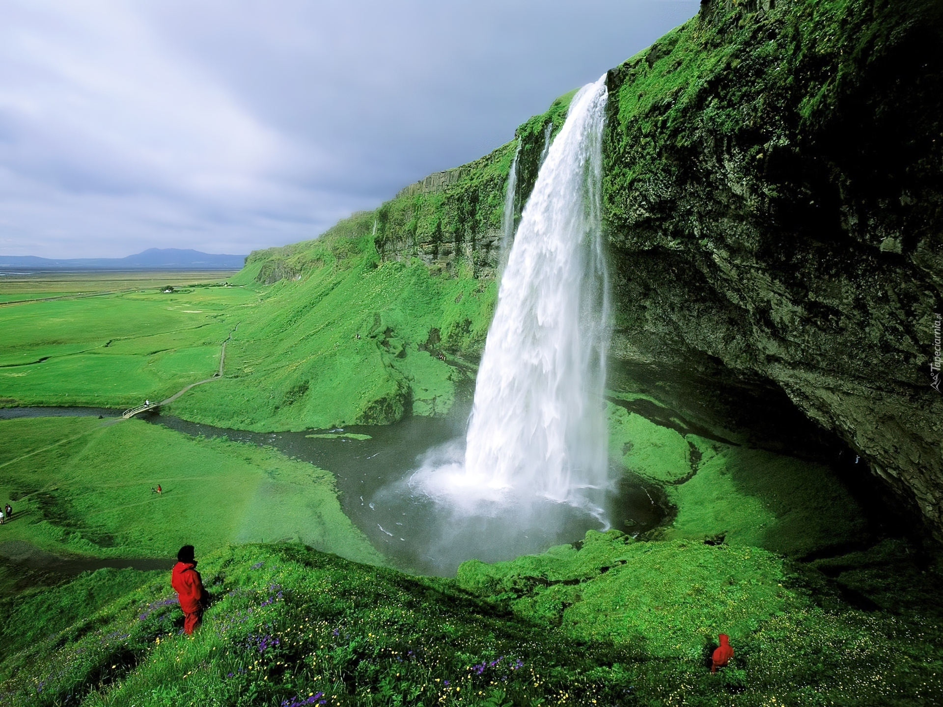 Wodospad, Seljalandsfoss, Islandia