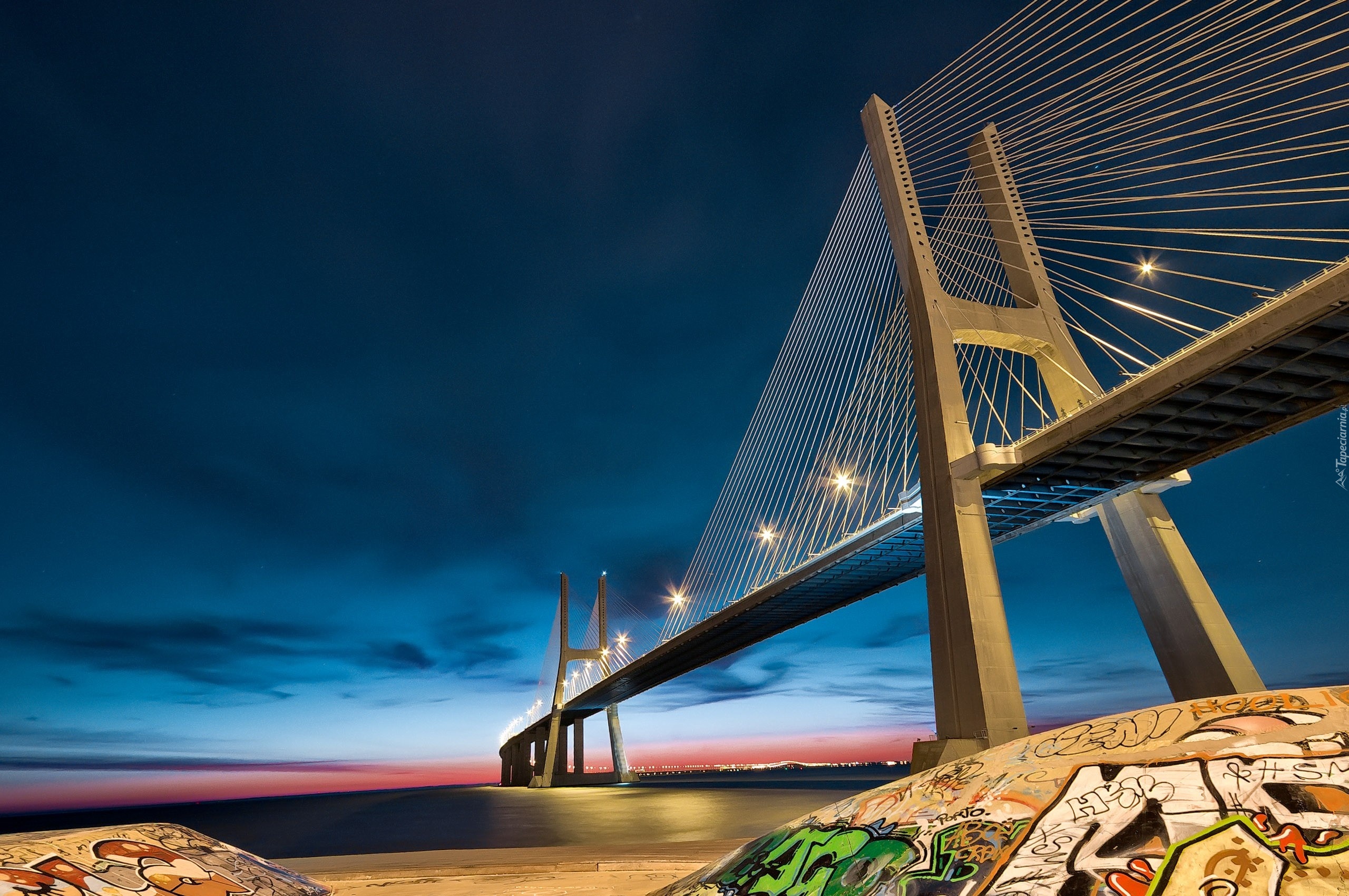 Most, Phu Dong Bridge, Rzeka, Vam Thuat, Wietnam