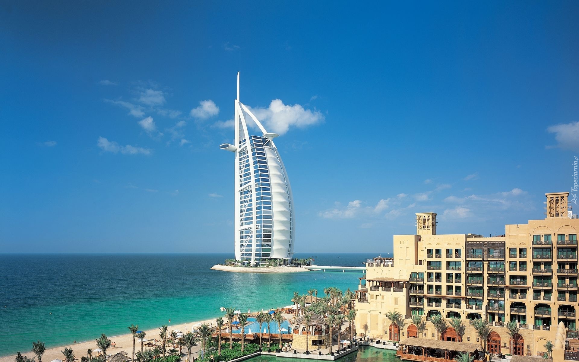 Zjednoczone Emiraty Arabskie, Dubaj, Hotel, Domy, Morze