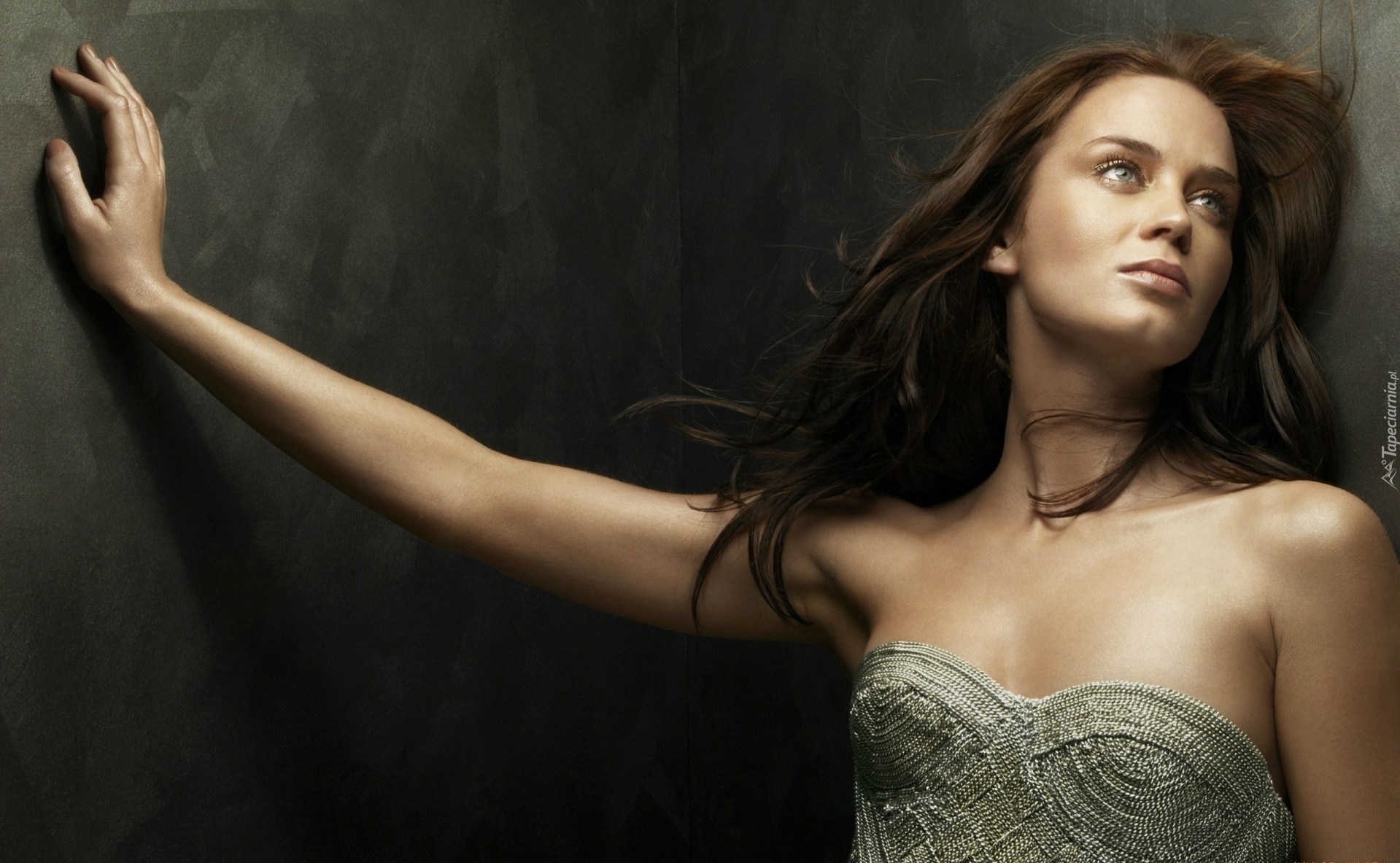 Aktorka, Emily Blunt, Spojrzenie, Bluzeczka
