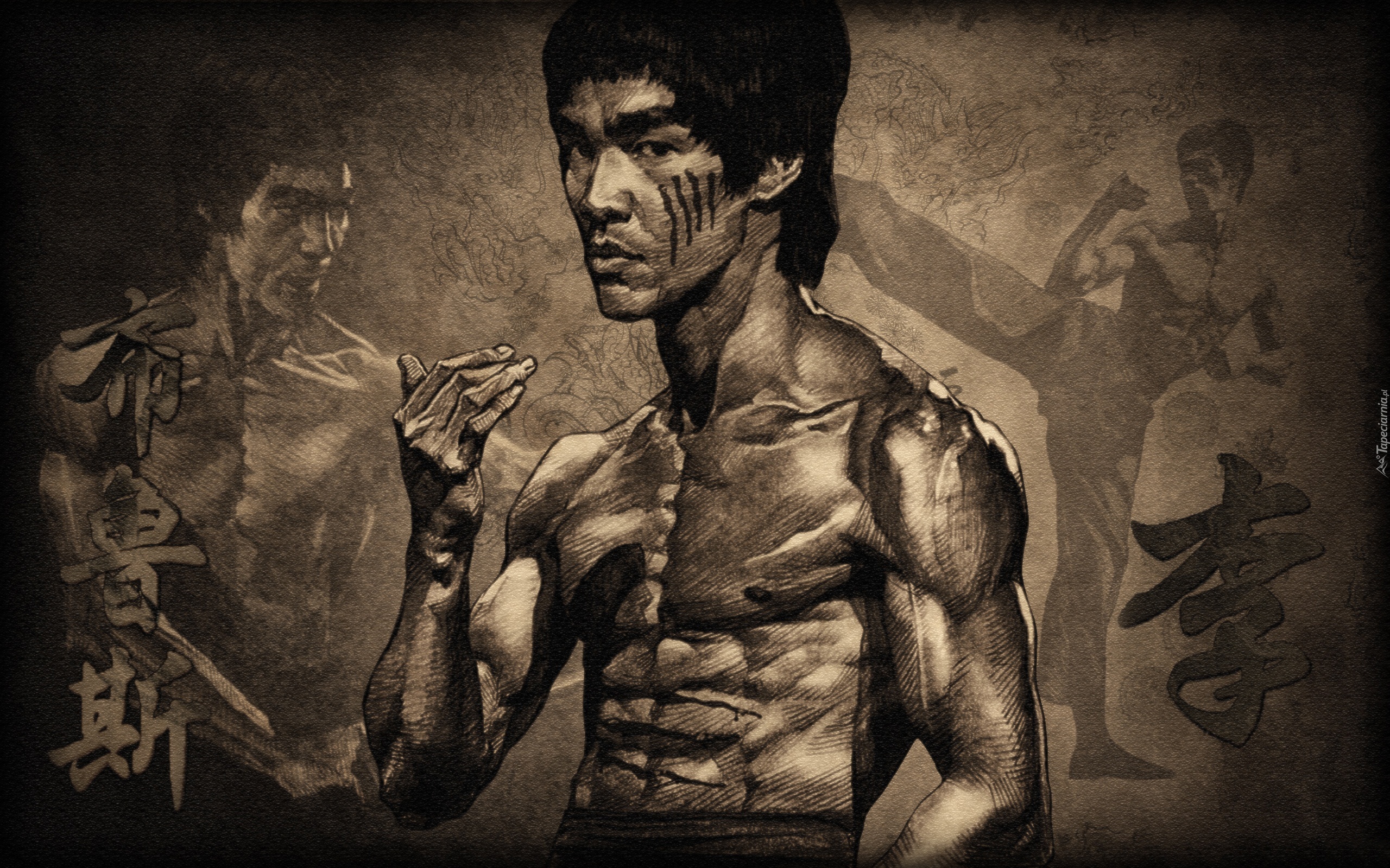 Bruce Lee, Rysunek