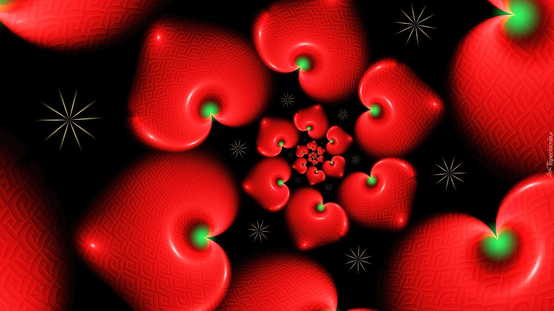 Spirala, Czerwonych, Serc
