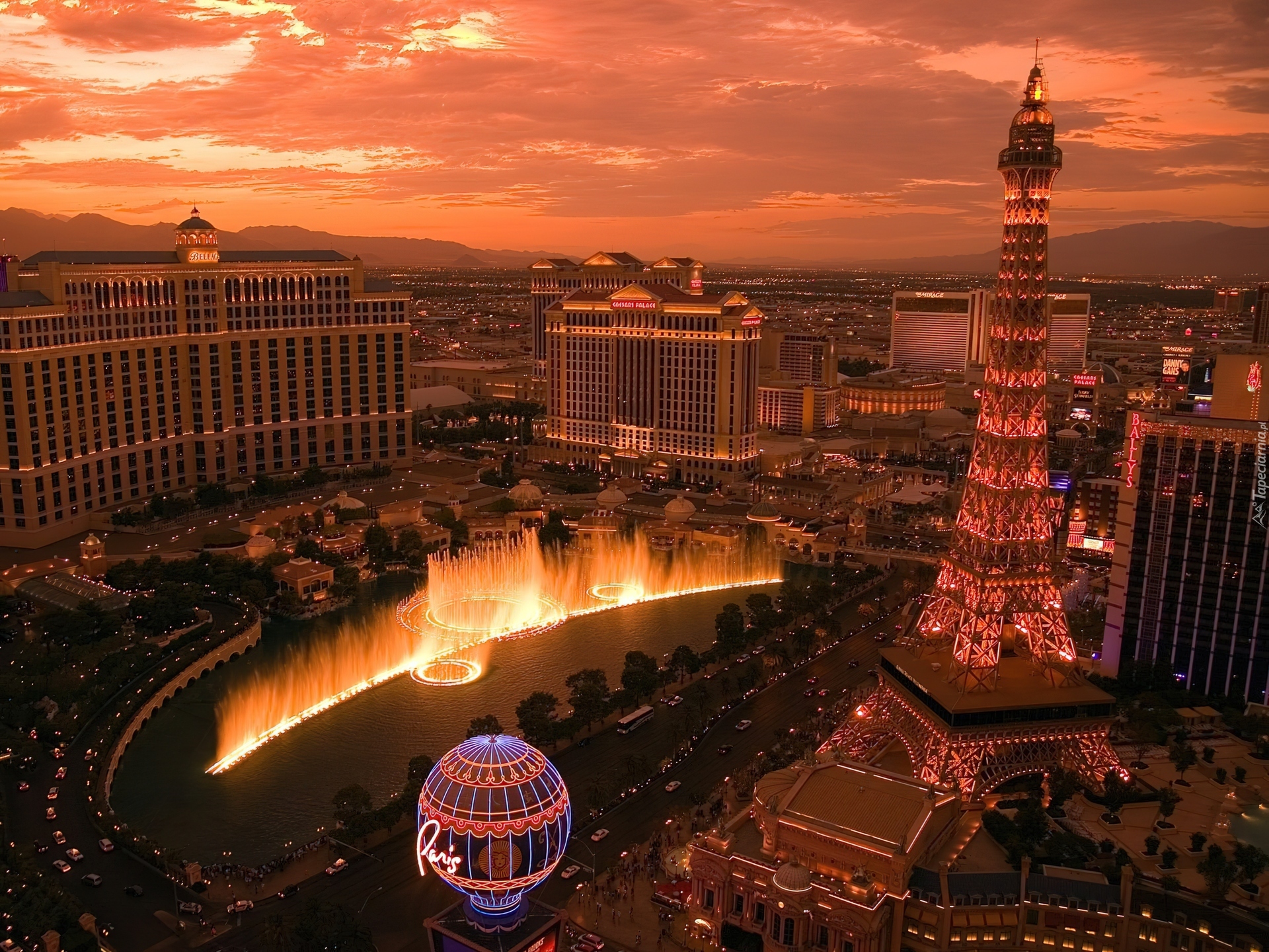 Panorama, Nocą, Las Vegas