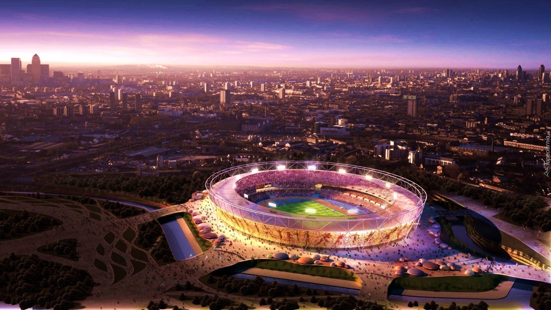 Panorama, Miasta, Stadion