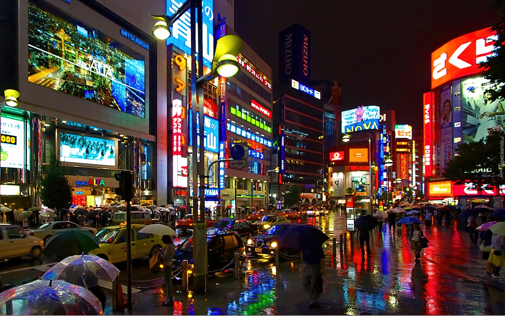 Tokio, Nocą, Japonia