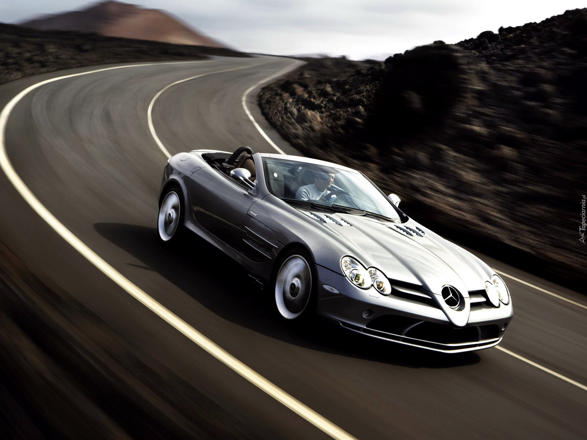 Droga, Góry, Mercedes SLR