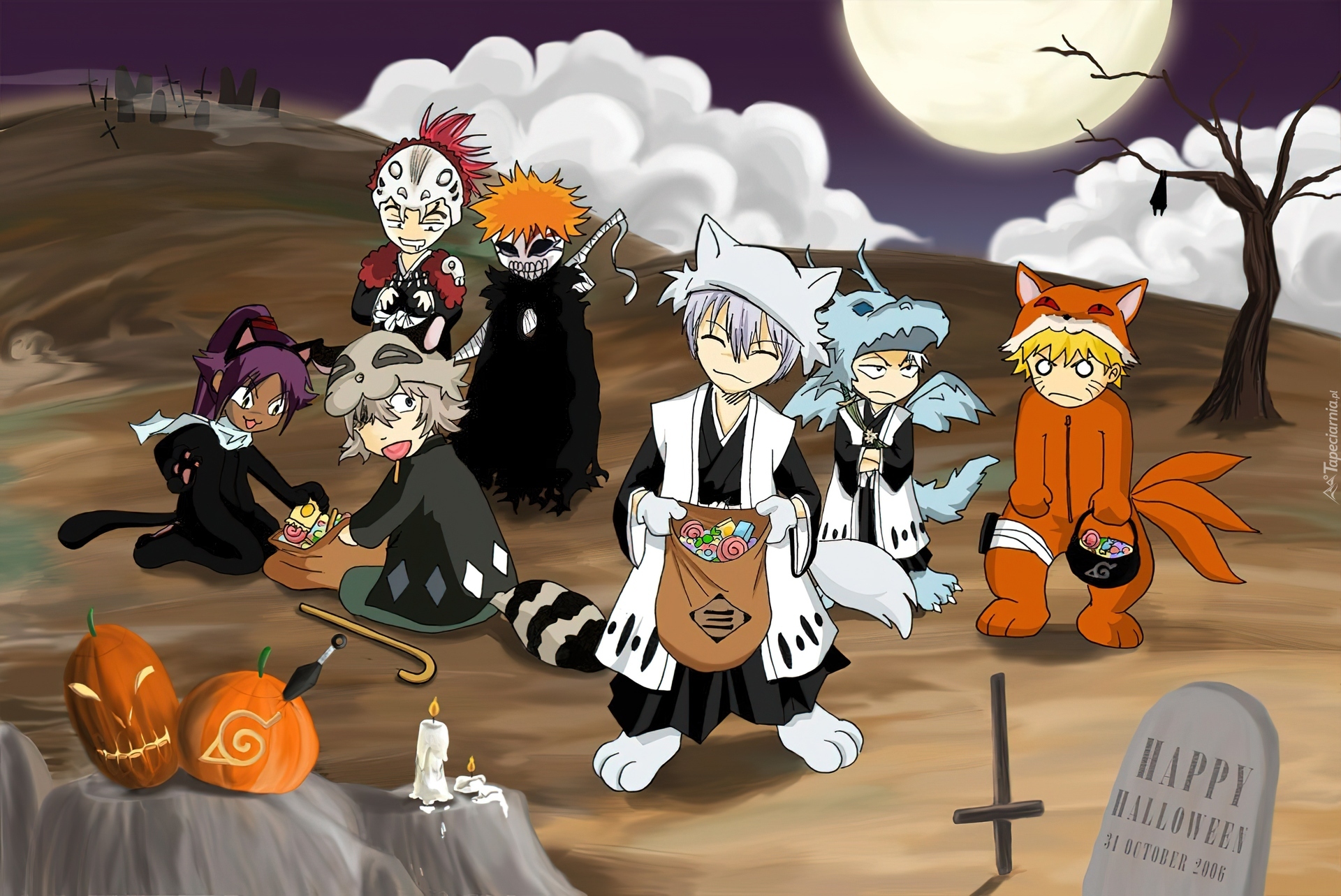 Postacie, Hallowen, Bleach, Naruto, Uzumaki