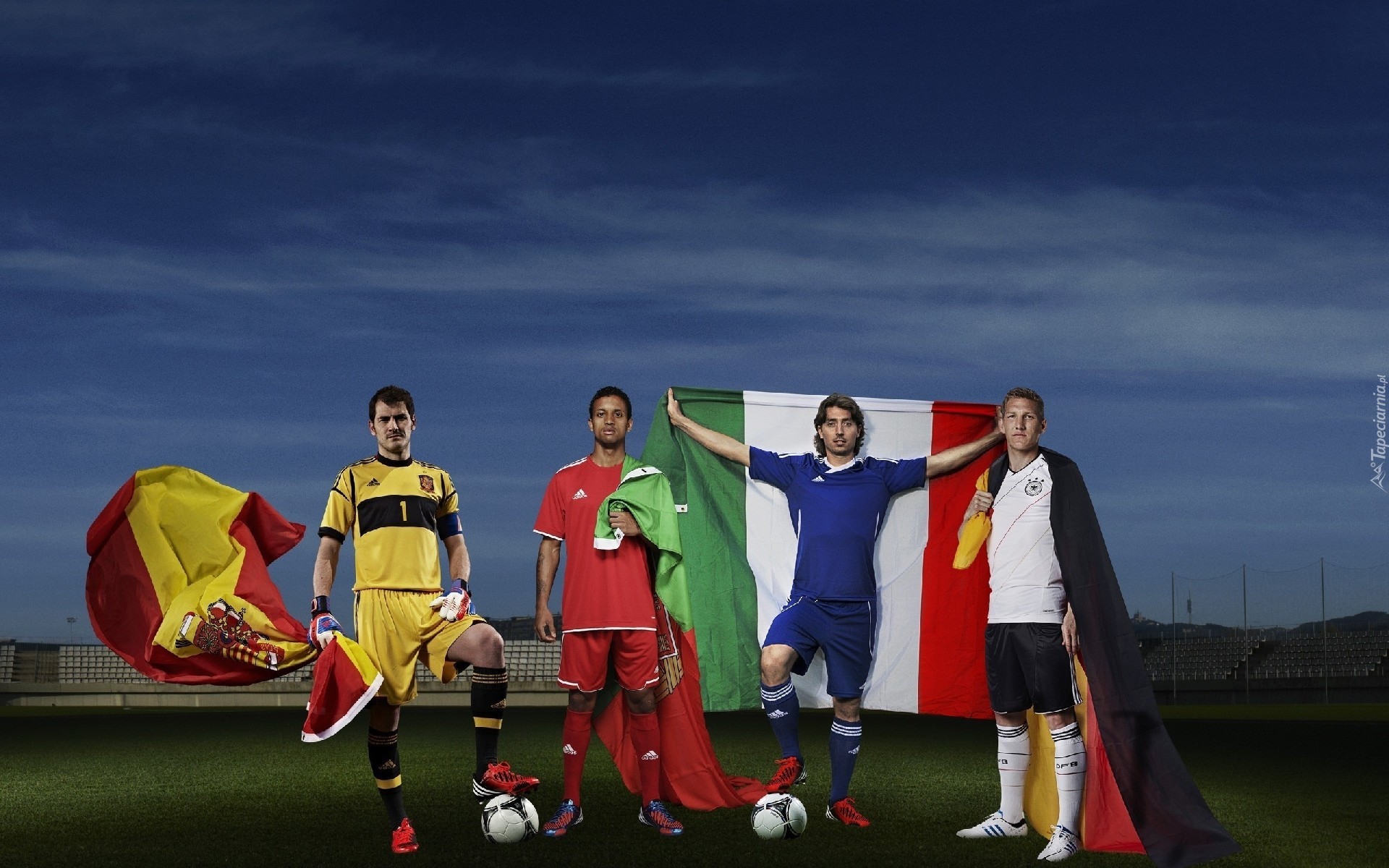Euro 2012, Hiszpania, Włochy, Niemcy, Portugalia