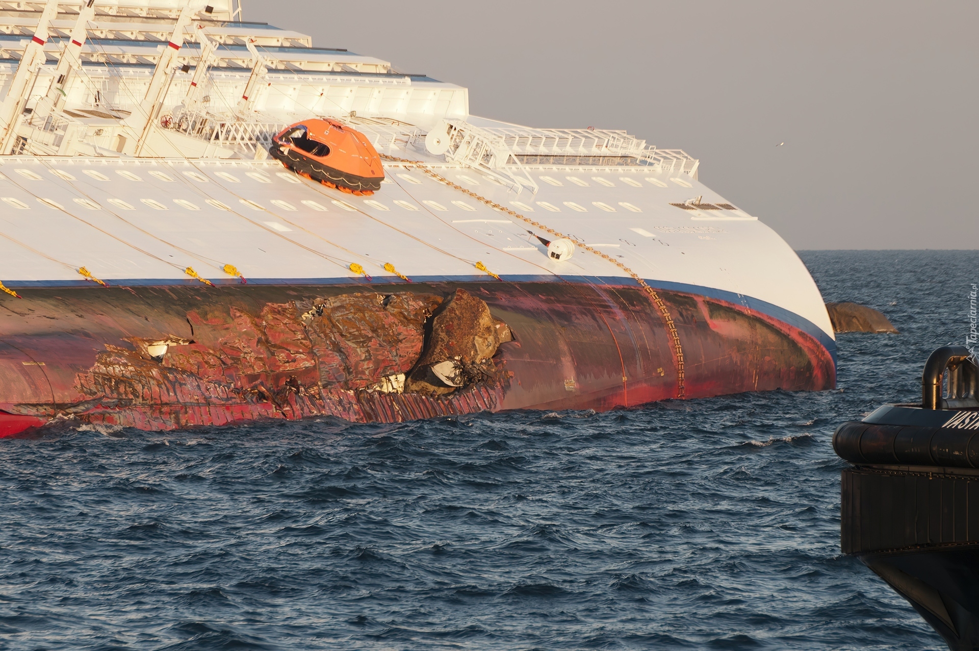 Okaleczona, Costa Concordia
