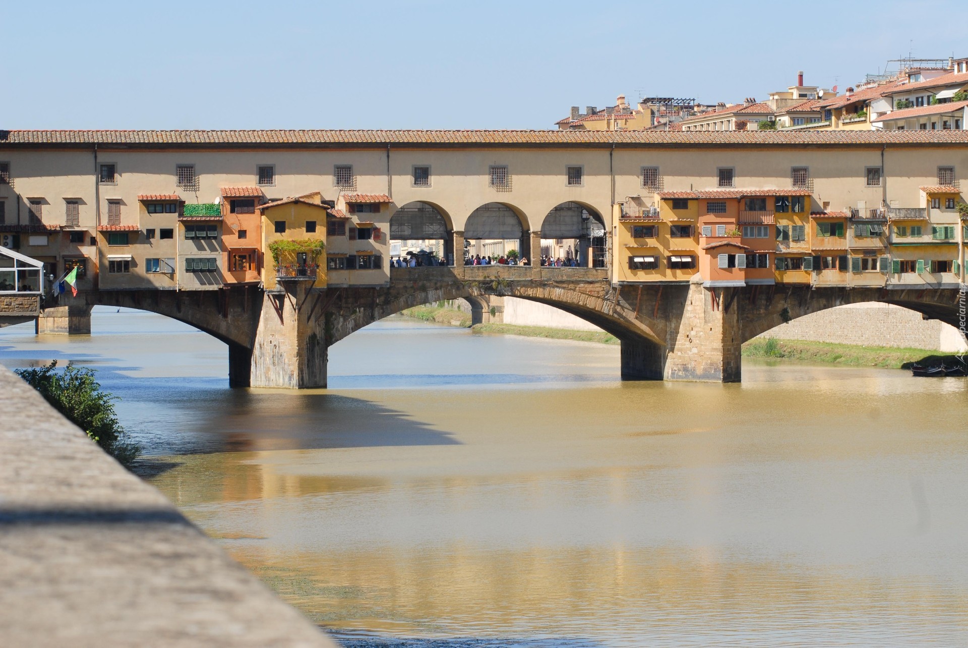 Florencja, Most, Ponte Vecchio, Woda