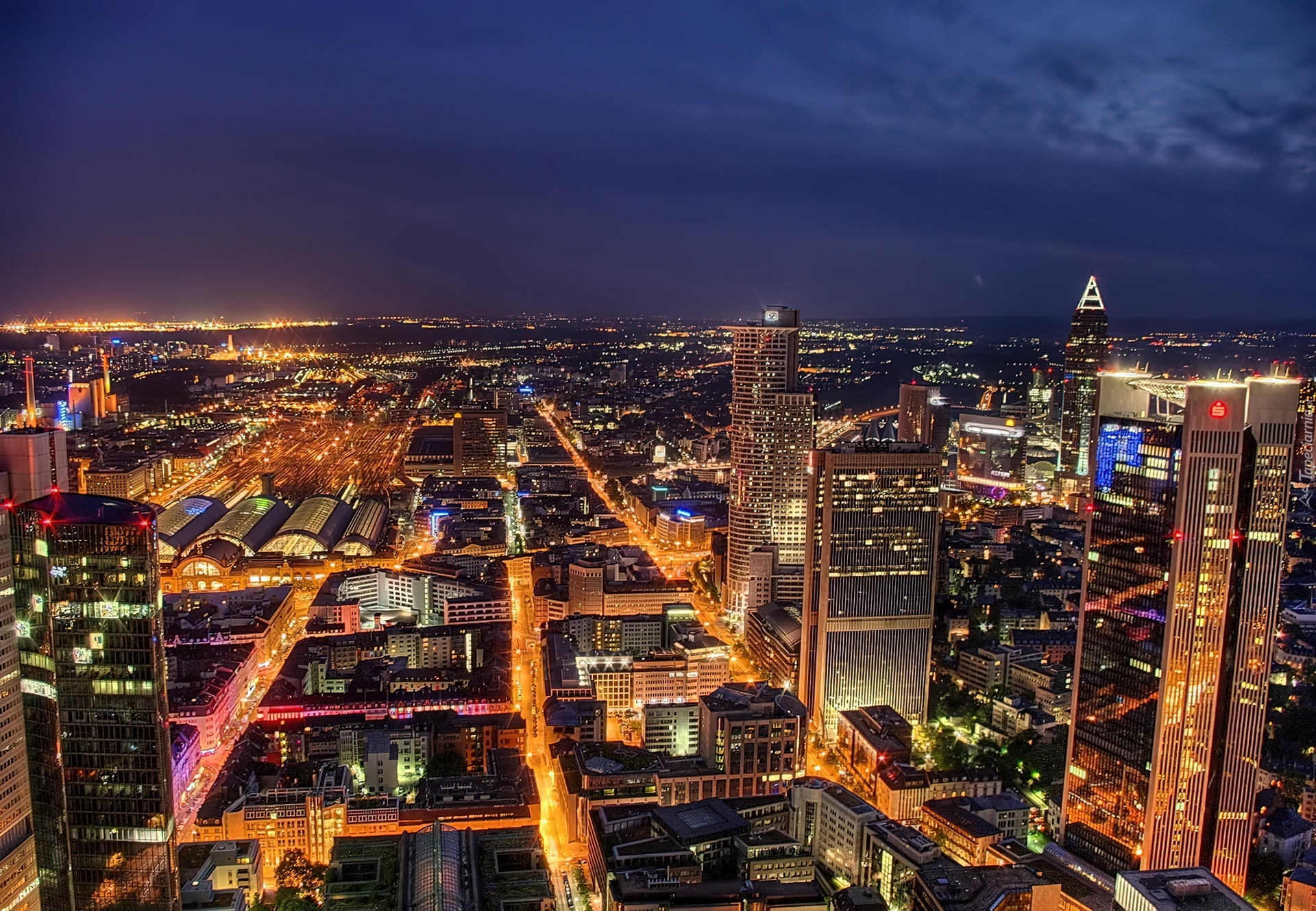 San Francisco, Panorama, Miasta, Nocą