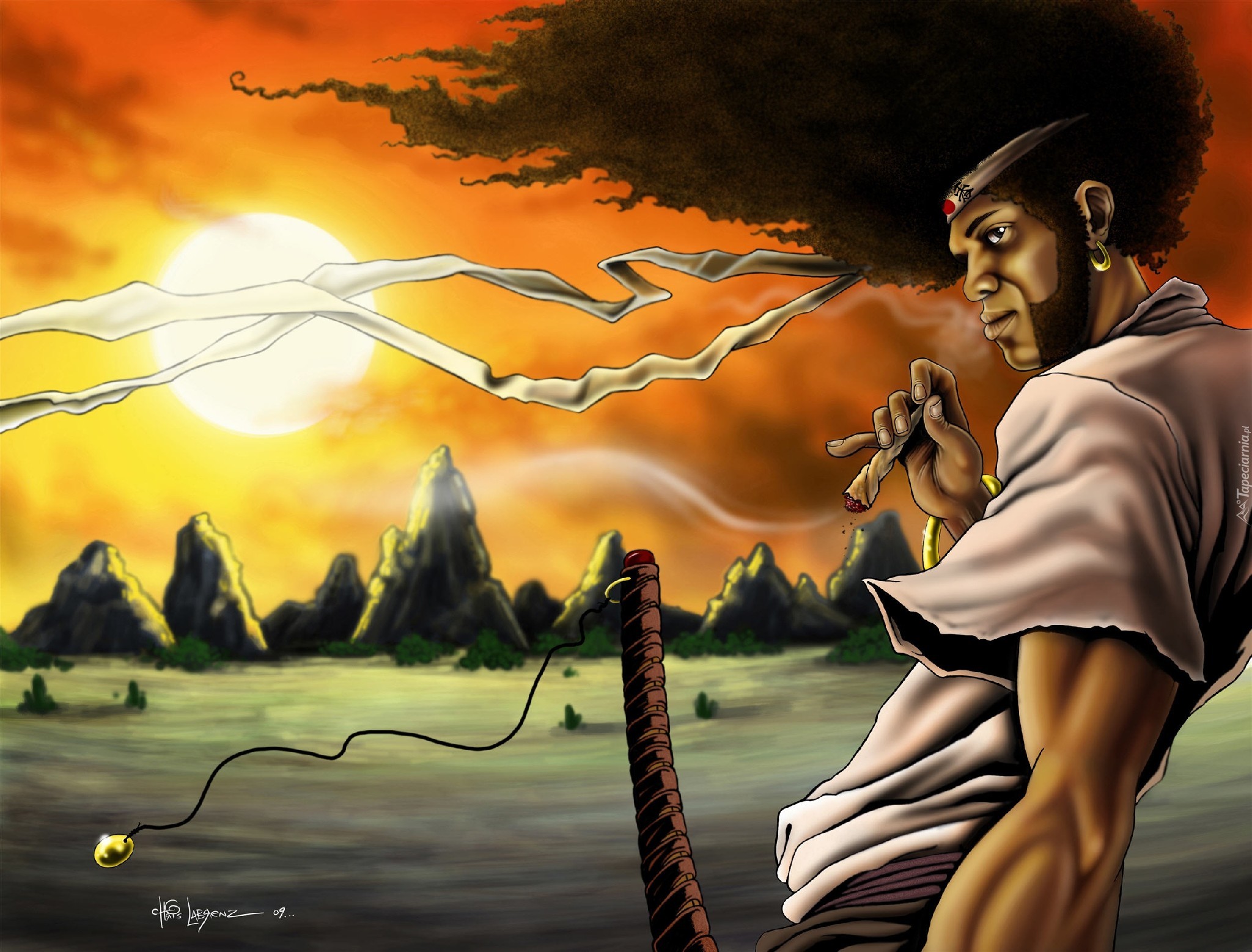 Afrosamurai, Zachód, Słońca