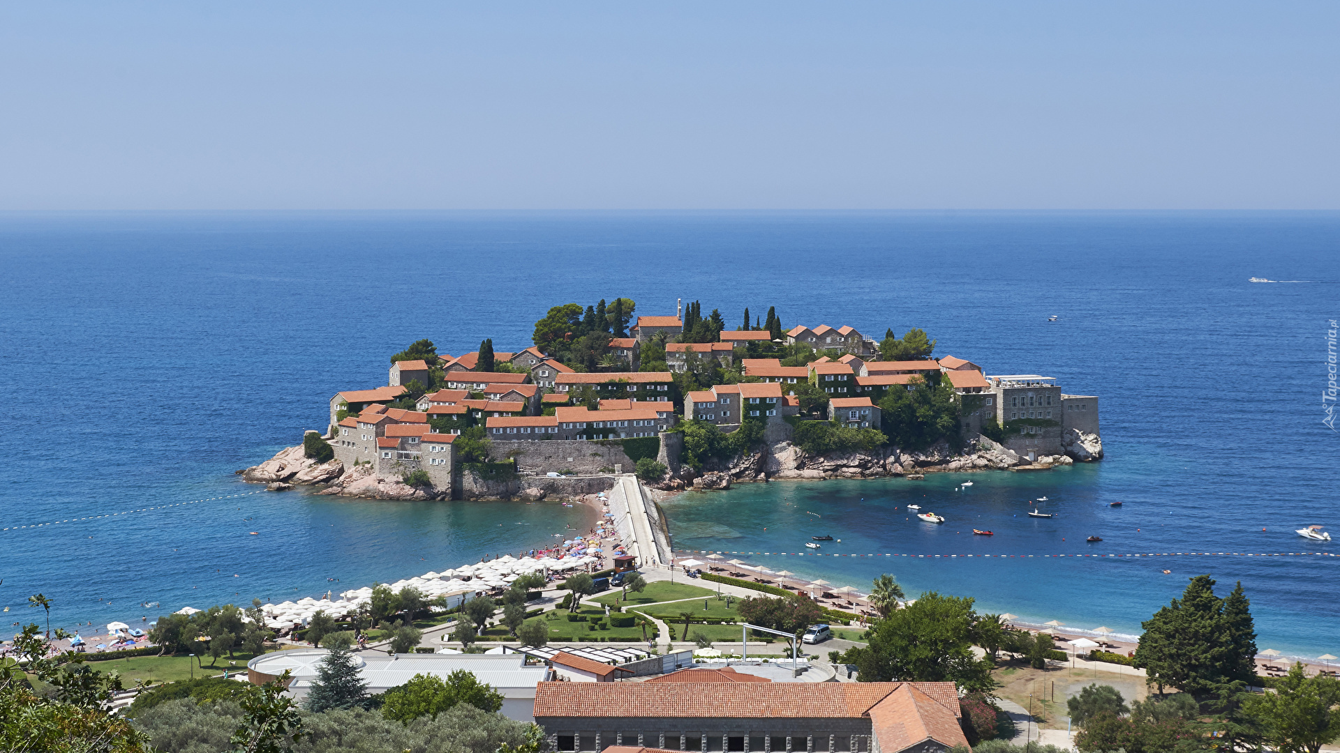 Sveti Stefan, Domy, Morze, Gmina Budva, Czarnogóra