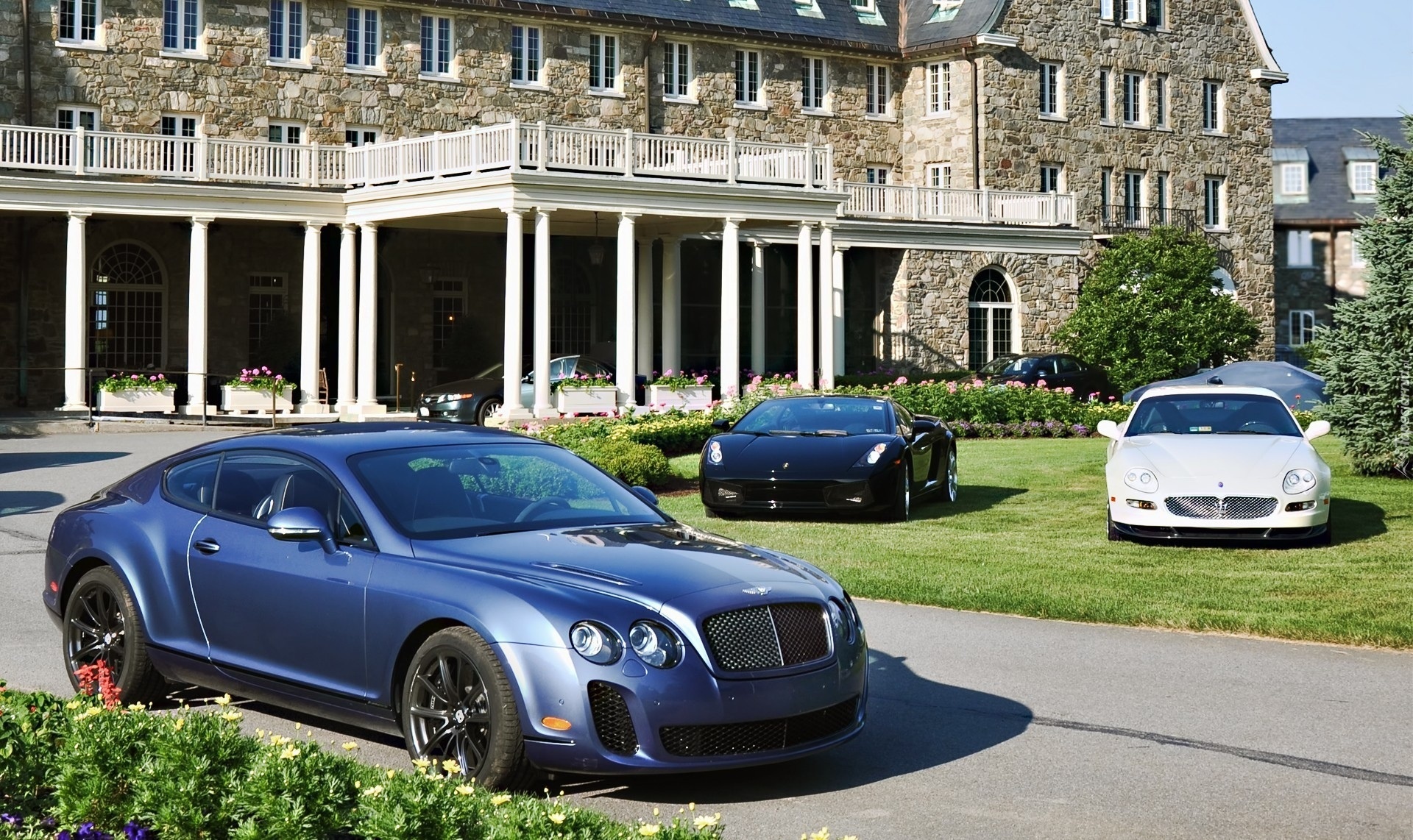 Samochód, Bentley, Niebieski